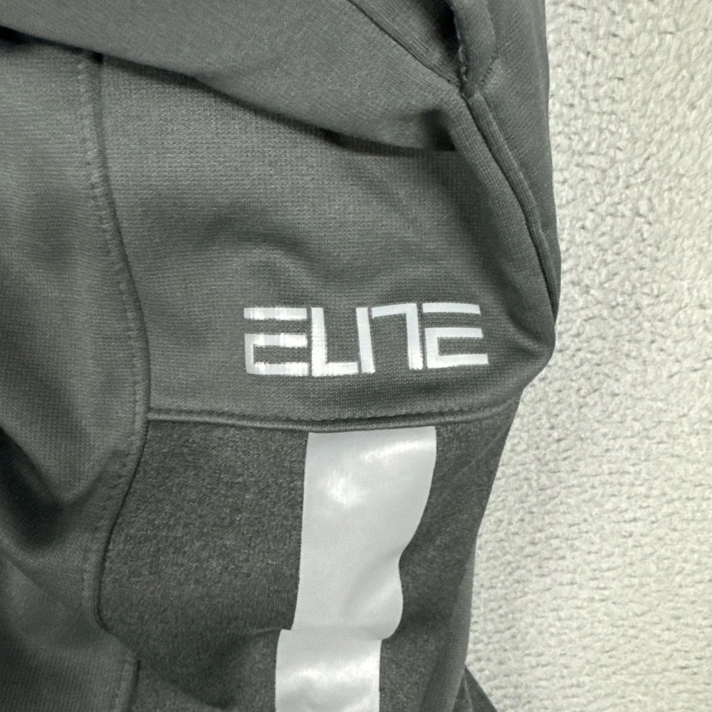 Nike Elite Therma-Fit Pants Mens Medium Grey Basketball Performance Reflective